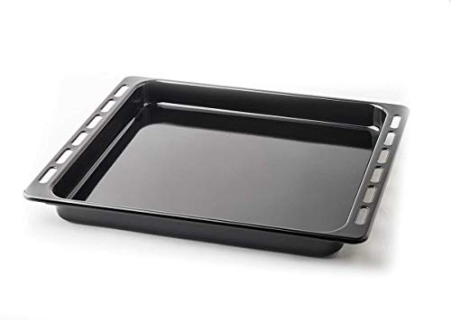 Whirlpool BAUKNECHT Fettpfanne, grau emailliert, Blech, Backblech, 45 x 39 x 4 cm