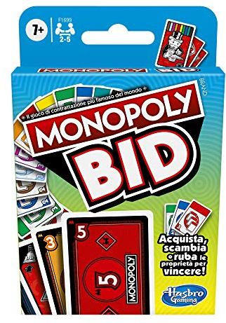 Monopoly - Klassisches Brettspiel mit Kartenspiel-Mechanik für 4 Spieler ab 14 Jahren - Stadtgebäude-Theme - Hasbro