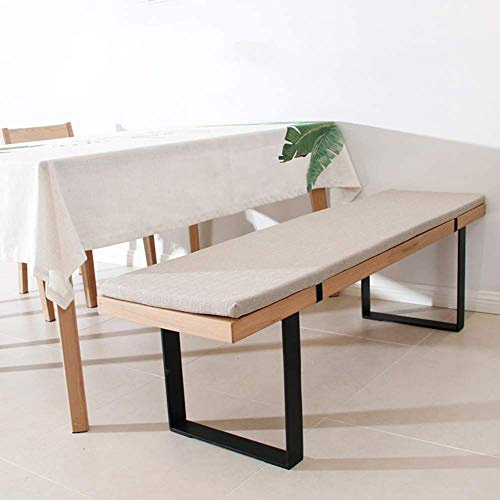 ZINN Premium Bankkissen mit Befestigungsbändern, 90 x 35 cm, 3 cm dickes Schaumstoff-Sitzkissen, Schaukelstuhlkissen, Essbankkissen, für Küchen/Erkerfenster/Garten