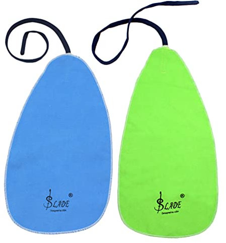 2 StüCk Klarinette Saxophon FlöTe Piccolo ReinigungstüCher, Weiches Kunstwildleder, Tragbar FüR Musikinstrumente