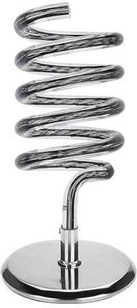 Hair Dryer Holder Desktop, Spiral Blow Hairdryer Stand Stainless Steel Hairdryer Holder Table Top Hair Straightener Holder Standing, for Bathroom Salon Home Hotel