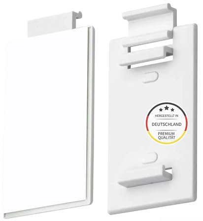 Brillant® Doppelrollo Klebehalter ohne Bohren - 2 Stück Selbstklebende Halterung für Duo Rollos & Zebrarollo - Fensterhalter Klebemontage für Holz, Alu- Kunststofffenster Rückstandsfreie Montage