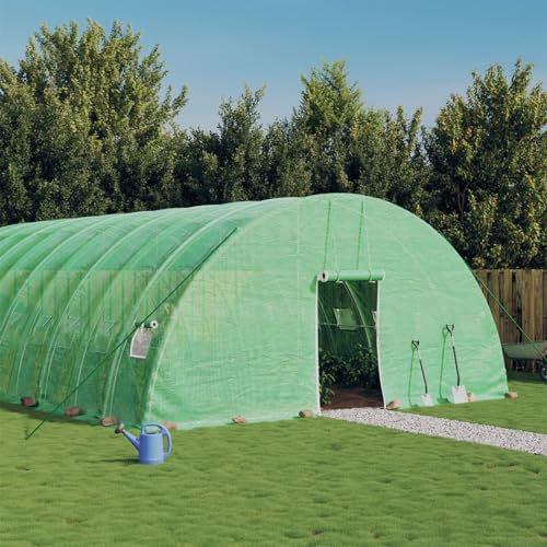 ZEYUAN Invernadero con Estructura de Acero Verde 84 m² 14x6x2,85 m, Invernaderos Huerto, Invernaderos Jardin, Invernaderos Terraza, Huerto Urbano, Grande portátil jardinería plantación - 3188110