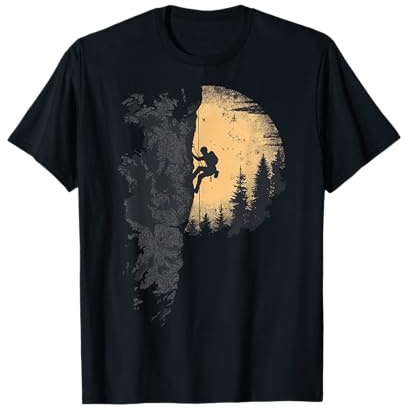 Escalade T-Shirt Montagne Grimpeur Bouldern Cadeau Montagne T-Shirt