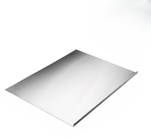 Planche à DéCouper Inox,Planche A Decouper En Tita Planche à découper en acier inoxydable avec rebord, planche à découper for la maison, pizza, pâtisserie, accessoires de cuisine