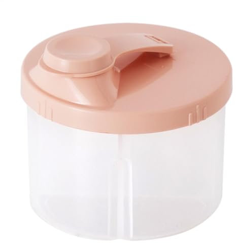 ETUCYNG Ollas dispensadoras de leche en polvo para bebés, dispensador portátil de leche en polvo, olla de fórmula en polvo con cubierta giratoria, contenedor de alimentos al aire libre, recipiente de