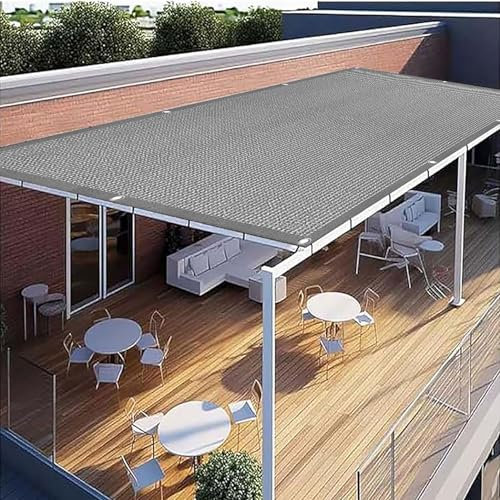 Tenda a Vela Rettangolare 1.4 x 2.2 m Protezione Solare Schermo Uv, Respirante Vela Ombreggiante Antivento Multiuso, Resistente Alla Muffa per Giardinoterrazza Piscina, Grigio