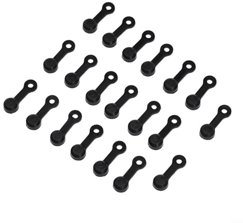 20 Stück Fahrrad Hydraulische Bremsenentlüftung Nippel Gummi Material für Scheibenbremsen Kompatibel mit verschiedenen Bremssattelsystemen (schwarz)