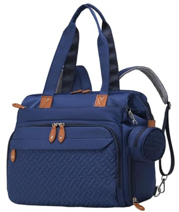 Generic Wickelrucksack, Reisetasche, Große Kapazität, Verschleißfest, mit Schuhfach, Schnulleretui, Kleidung, Blau