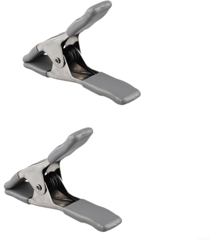 Lagomloot Morsetti a molla resistenti, clip in metallo antiruggine da 10 cm, con manico ergonomico, per la lavorazione del legno e lo studio fotografico, confezione da 2