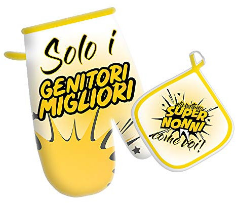 Guantone+Presina Personalizzato Super Nonno/a Idea Regalo per i Nonni (Nonni)