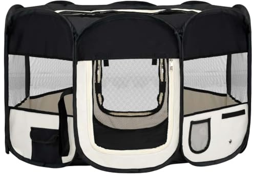 vidaXL Welpenlaufstall Faltbar 125x125x61cm Welpenauslauf Tierlaufstall Hunde