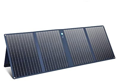 Anker 625 Solar Panel with Adjustable Kickstand, 100W Portable Solar Generator, Compatible with Powerhouse 256Wh, 512Wh, and 1229Wh (Sold Separately), for Camping, Hiking, Blackouts, and More