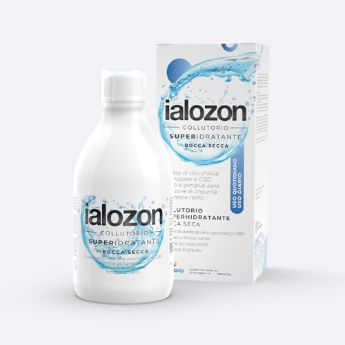 Gemavip Ialozon Collutorio Super Idratante con olio d’oliva ozonizzato, olio di CBD, lisozima, acido ialuronico, glicina, olivello spinoso, citrato di potassio