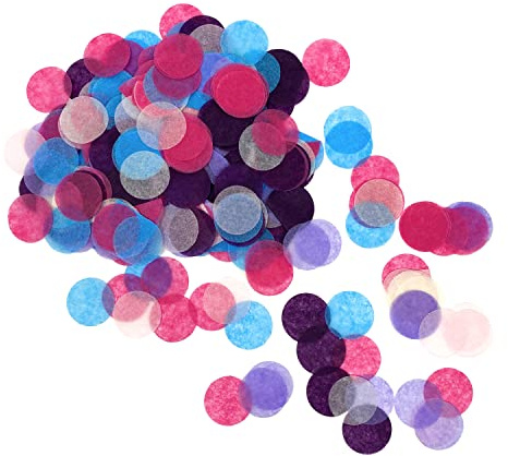 Oblique Unique® Papier Konfetti Tisch Streu Deko für Kinder Geburtstag Party Feier JGA Junggesellinnenabschied Schuleinführung Lila Pink Blau