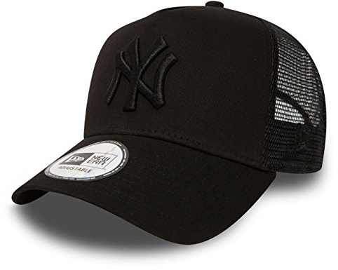 New Era Trucker Mesh Cap im Bundle mit UD Bandana NY Yankees Black/Black - 2832, Einheitsgröße