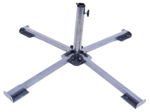 Milageto Base per ombrellone da Giardino in Ferro, Base di Ricambio per ombrellone Pieghevole, Supporto per ombrellone, per Cortile da Spiaggia, Patio Esterno