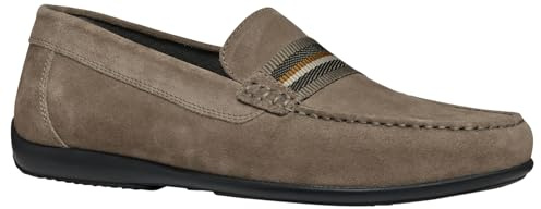 Geox U ASCANIO A, Mocassino Uomo, Taupe, 43 EU
