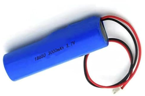 SZAJOR 3000mah, Batería Recargable de Iones de Litio 3,7 V 18650 con Cables PCB y Conector XH 2P 2,54