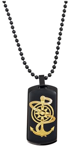 Generisch Onyx Halskette mit 24 Karat Blattgold Anhänger, Artemis Motiv