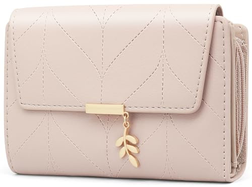 GOUNNU Geldbörse Damen PU Leder Damen Portemonnaie RFID Schutz Frauen Geldbeutel Viele Fächer Damen Brieftasche Im Kurzformat mit 14 Kartenfäche und Münzfach Geldtasche Frauen