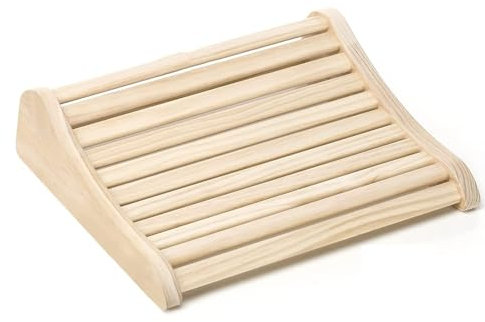 MNBVH Wooden Sauna Headrest - Ergonomic - Sauna Accessories Made Of Pine Wood - Solid & Untreated Sauna Headrest Backrest Curved