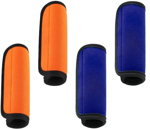 TRKETK 4 Piezas Funda para Asa de Maleta Cómoda Funda de Neopreno para Asa de Equipaje Cubierta para Manija de Maleta Extraíble para Asa de Maleta Equipaje Mochila Accesorios de Viaje