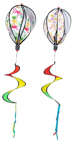 Montgolfière en Spirale 2 Pièces PVC pour Jardin et Pelouse