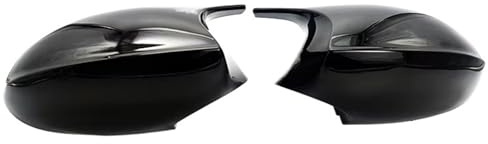 Vänster Höger Sidospegel kåpa Spegelskydd för BMW 3-serie E90 E91 E92 E93 316i 318i 320i 320si 323i 325i 328i 330i 335i 316d 318d 320d 325d dörr ytterspegelkåpa(Bright Black)