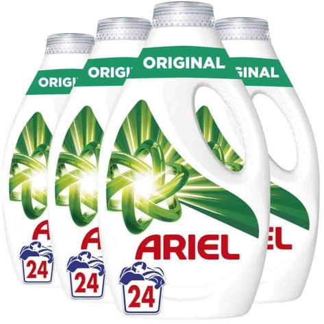 4er Pack - ARIEL Flüssigwaschmittel - Original - 1080 ml / 24 Wäschen