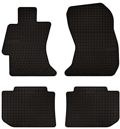 Wielganizator SolidPRO Gummimatten passend für Subaru XV (2011-2017) | Qualität: Premium - Genaue Passform, rutschfest 4-teilig Fußmatten- Schwarz