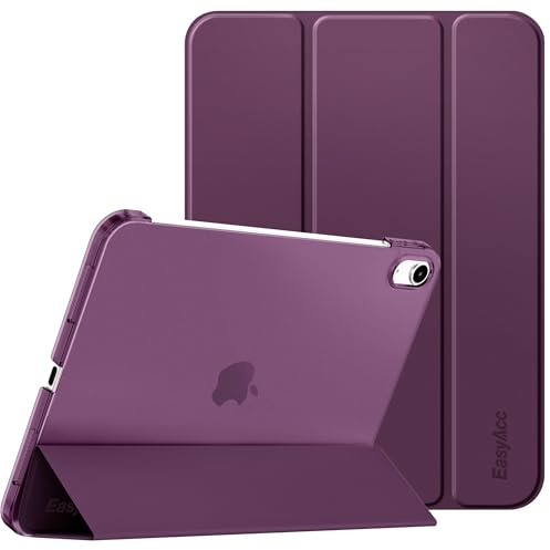 EasyAcc Custodia Cover Compatibile con iPad 11a Generazione (A16) 11 2025 | iPad 10a Generazione 10.9 (2022) (A2757/A2777), Cover Posteriore Opaca Ultra Sottile Traslucida, Viola Notte Scuro