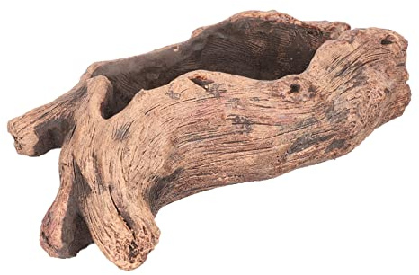 VINTORKY Maceta de Cemento Forma de Raíz para Suculentas, Decoración Marrón Fácil de Manejar, Adecuado para Ventanas y Dormitorios