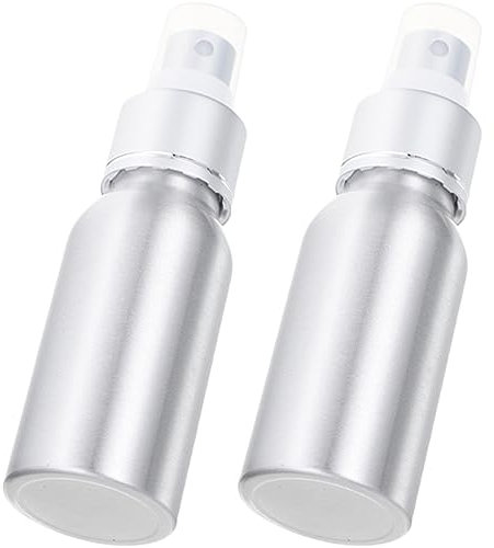 DEARMAMY Spray Nebulizzatore Per Cocktail 50ml, Set 2 Bottiglie Di Bitter in Alluminio Chiusura Ermetica, Spray Fine Per Vermouth e Profumi, Per Bar e Preparazione Mixology