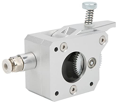 Double Gear Extruder Full Metal Body 1,75 Mm für 3D -Drucker (Silber) - Einzigartige Doppelantriebstechnologie für Minimierte Zahnrad und Einfache Montage Einstellbare Versiegelungsleistung (Rechte