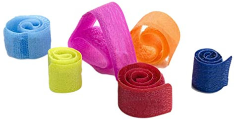 20Pezzi Cinghie Avvolgicavo Nylon per Resistente e Morbido per Auricolari USB e Linee Telefoniche e Viaggio