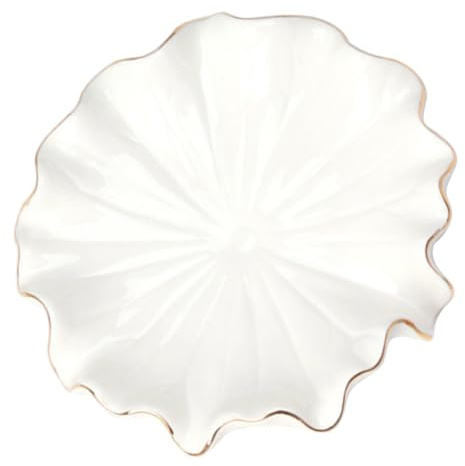 Ciieeo Portasapone in Ceramica Decorativo Autodrenante Bianco Design Moderno, Piatto Multifunzionale Per Saponi, Collane e Bracciali, Adatto Per Bagno e Cucina