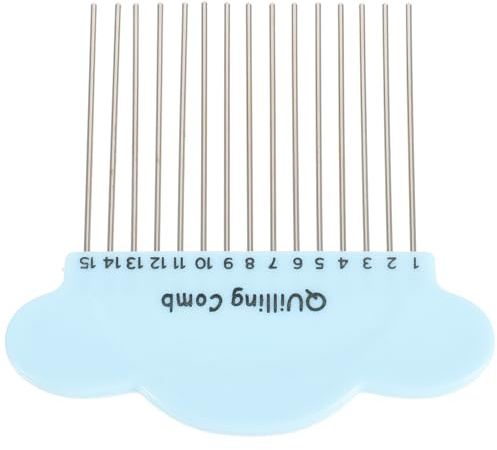iplusmile Strumento per Pettine da Quilling Scanalato in Plastica e Metallo, Pettine per Tavola da Quilling di Carta Riutilizzabile, Utensile Leggero per Lavori di Carta Colore Casuale
