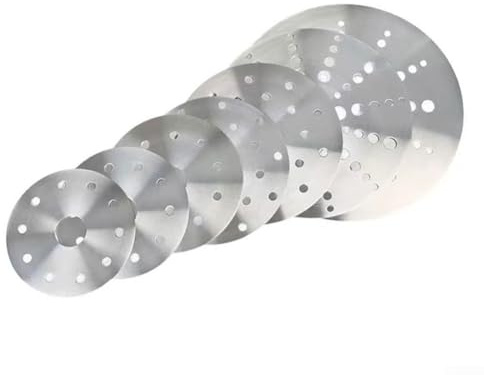 Thermal Guide Plate Stainless Steel Induction Converter Disk for Cookware Heat Transfer on Built in and Portable Induction Cookers (14.8cm)