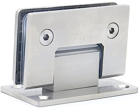 1 bisagra de puerta ducha 90 grados, bisagras acero inoxidable 304, montaje en pared for el hogar, baño, cuñas, vidrio