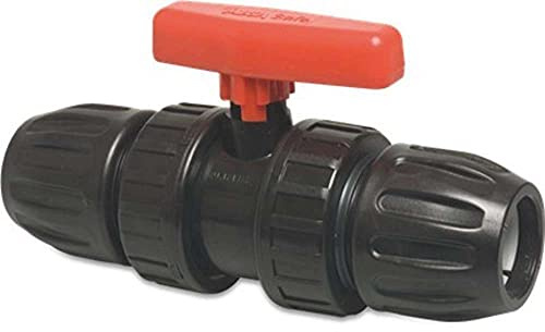 STEMAX-Wassertechnik: PP-Klemmverbinder, PP-Kugelhahn klemm x klemm, Typ Safe 500, Trinkwasserzertifiziert, Größe: 20mm x 20mm