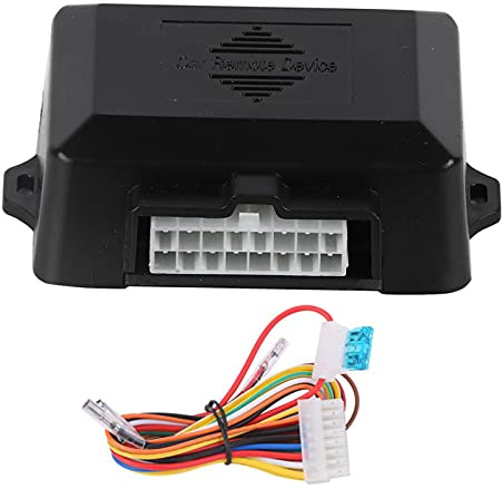 Elevalunas Eléctrico, 12V Universal Auto Elevalunas Enrollable Módulo de Cierre, Elevalunas Enrollable Levantador Sistema de Seguridad de Bloqueo Remoto Kit para Autos de 4 Puertas