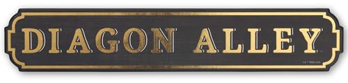 Harry Potter Diagon Alley Horizontal Wooden Wall Decor - Funny Harry Potter Sign for Bedroom or Movie Room