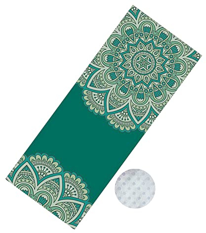 Morbuy Mikrofaser Hot Yoga Handtuch, Yoga Mat 185x65cm rutschfest Fitnesstuch Weich Atmungsaktiv Antirutsch Yogatuch Gilt für Fitness Ausbildung (185x65cm,Mode 4)