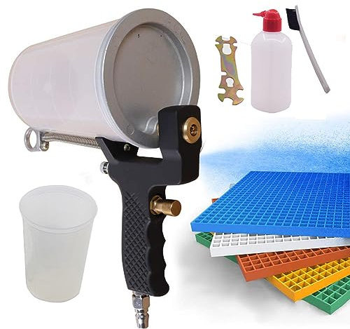 HYQNG Gelcoat-Sprühpistole, tragbares Gelcoat-Dump-Gelcoat-Sprühgerät, Luftspritzpistole, Malwerkzeug mit 4-mm-Düse, 1000-ml-Becher, Heimwerker-Fiberglas-Sprüh- und Beschichtungswerkzeug
