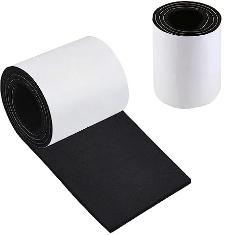 Felt Gliders Self-Adhesive 40 x 200 cm Strong Adhesive Felt Strips Self-Adhesive Felt Gliders Black 2 mm Furniture Gliders Protective Layer Cuttable Felt for Couch, Table Legs, Chair Furniture Feet
