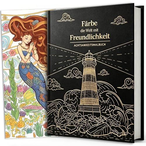 BIROYAL Groß Malbuch für Erwachsene A4, 100 exquisite Muster | Ausmalbuch für Erwachsene mit Sprüchen, Mandala, Tier & Blumenthemen – zur Entspannung, Achtsamkeit und zum Stressabbau
