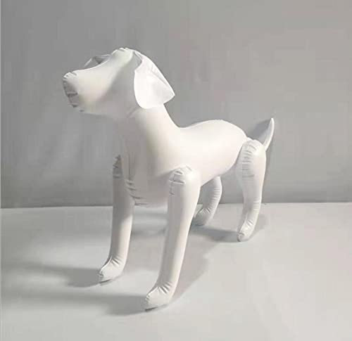 Aufblasbare Schaufensterpuppe für Haustiere, Kunststoff, Schaufensterpuppe, Schaufensterpuppe, Torso, Haustiergeschäft, Schaufensterpuppe, Zähler, Haustierladen, Kleiderbügel, weiß, 2 Stück