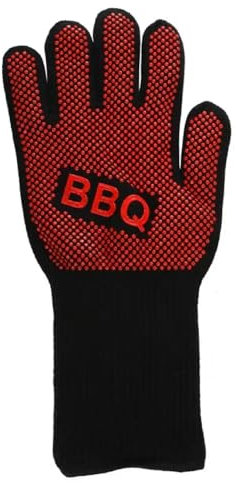 Grillhandschuhe aus Silikon, hitzebeständig, für Küche, Mikrowelle, Backofen, 500 bis 800 Grad, feuerfeste und rutschfeste Grillhandschuhe