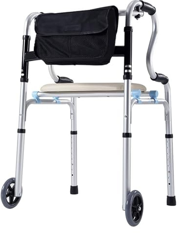 Gehgestell, Gehbock, Gehhilfe für Senioren, Geeignet for Erwachsene und Senioren mit Behinderungen, höhenverstellbar, for jeden geeignet
